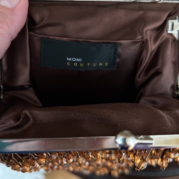 Brown Beaded/Sequin Purse EUC - Picture 4 of 6